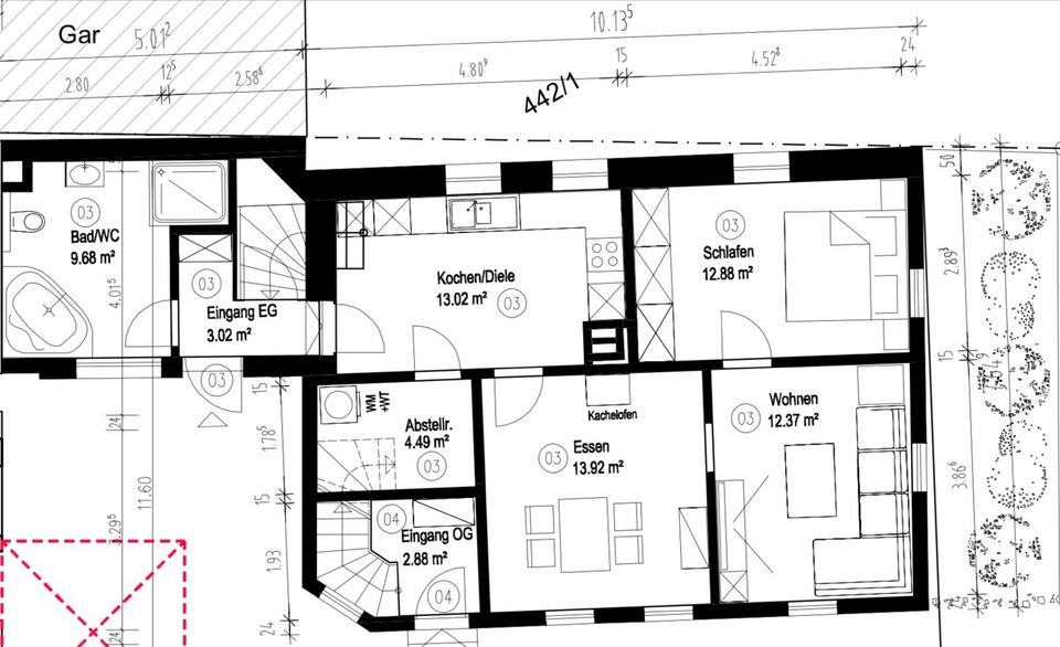 Maisonettenwohnung Bad Mergentheim - 3 Zimmer, 106 m&sup2;, 199.000&euro; | Angebot:26709613