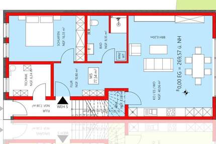 Erstbezug Erdgeschosswohnung mit Garten 2 zimmer