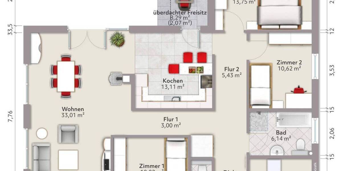 Bungalow Bad Kleinen - 4 Zimmer, 113 m&sup2;, 475.000&euro; | Angebot:25678947