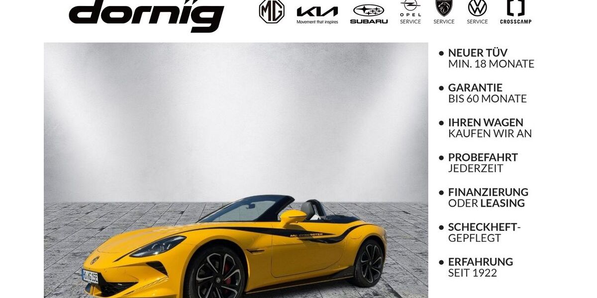 MG Cyberster 2.490 km 66.240 &euro; Hof 95030