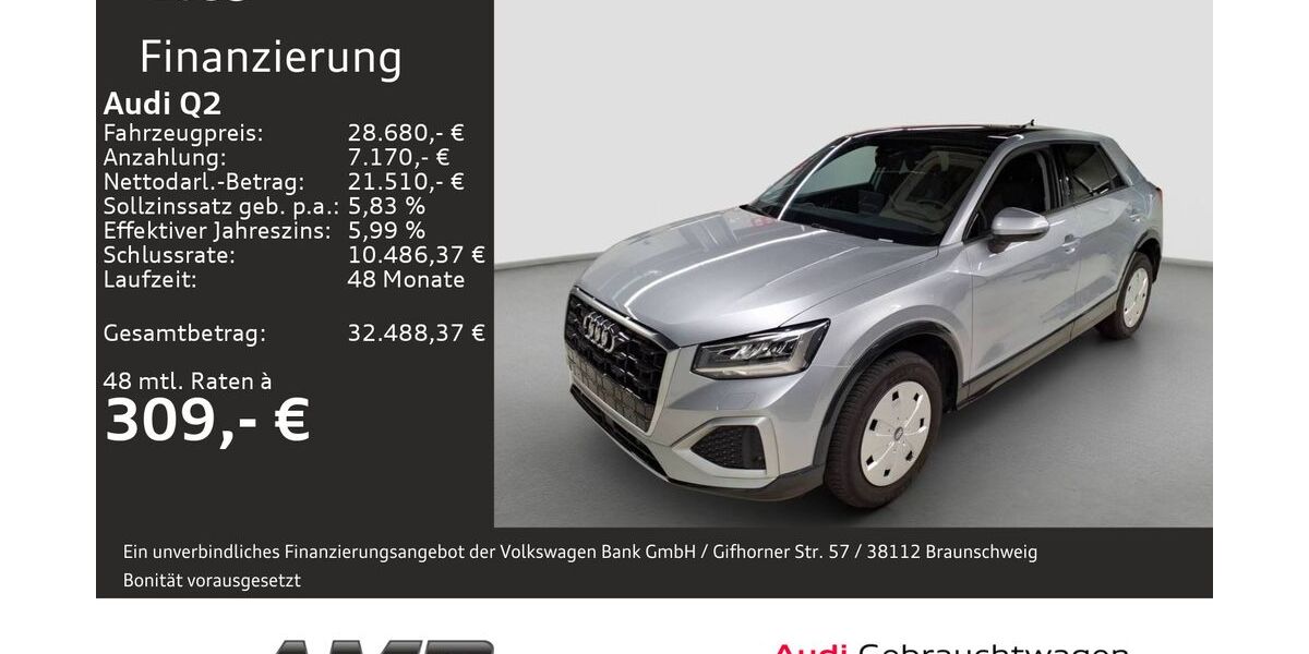 Audi Q2 4.980 km 28.680 &euro; Borna 04552