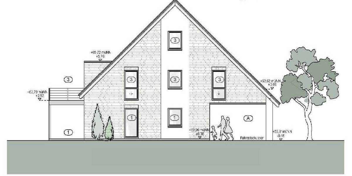 Terrassenwohnung Gescher - 2 Zimmer, 67 m&sup2;, 251.000&euro; | Angebot:25707861