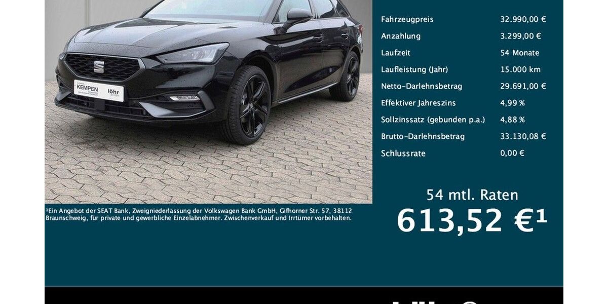 Seat Leon 7.500 km 32.990 &euro; Meckenheim / Bonn 53340