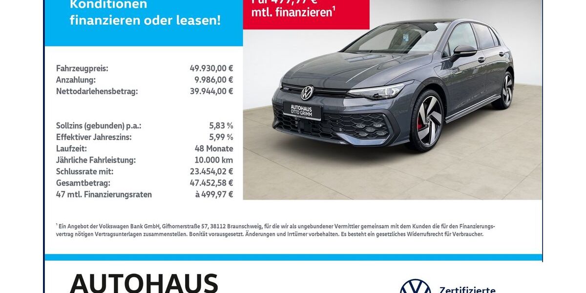 VW Golf 3.500 km 48.990 &euro; Bitterfeld-Wolfen 06749