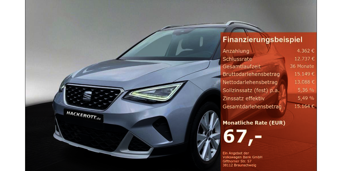 Seat Arona 19.761 km 17.450 &euro; Laatzen 30880