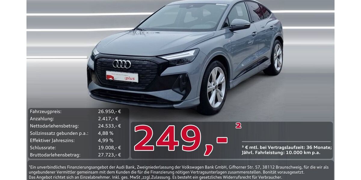 Audi Q4 e-tron 36.662 km 26.950 &euro; Ingolstadt 85057