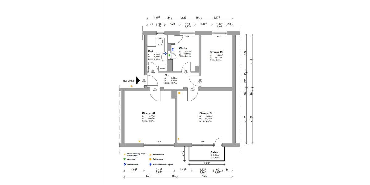 Erdgeschoßwohnung Bad Schwartau - 3 Zimmer, 62 m&sup2;, 715&euro; | Angebot:26181948