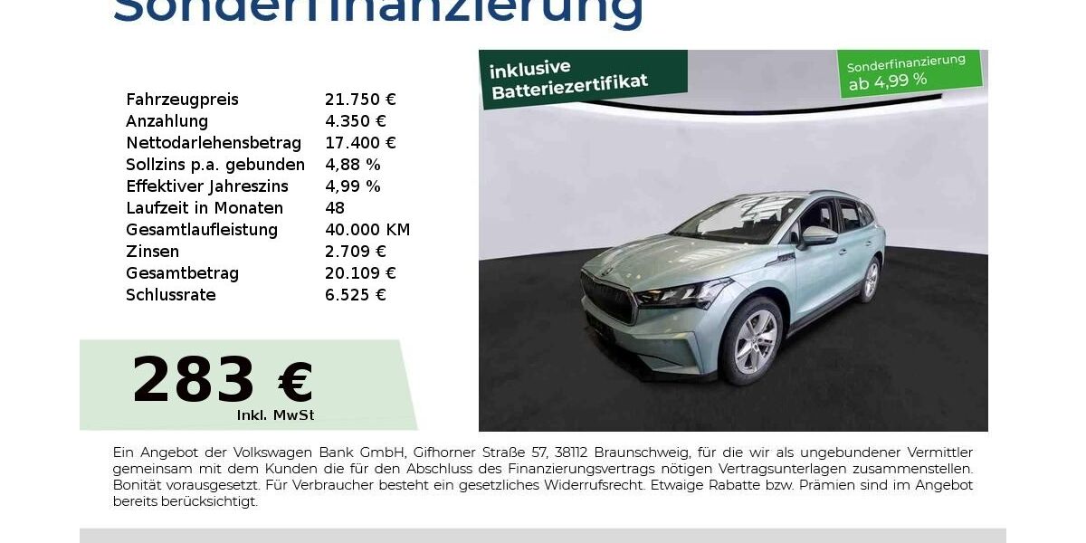 Skoda Enyaq 11.950 km 21.750 &euro; Nürnberg 90441