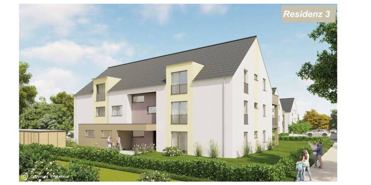 Etagenwohnung Bitburg Masholder - 3 Zimmer, 89 m&sup2;, 392.000&euro; | Angebot:25667381