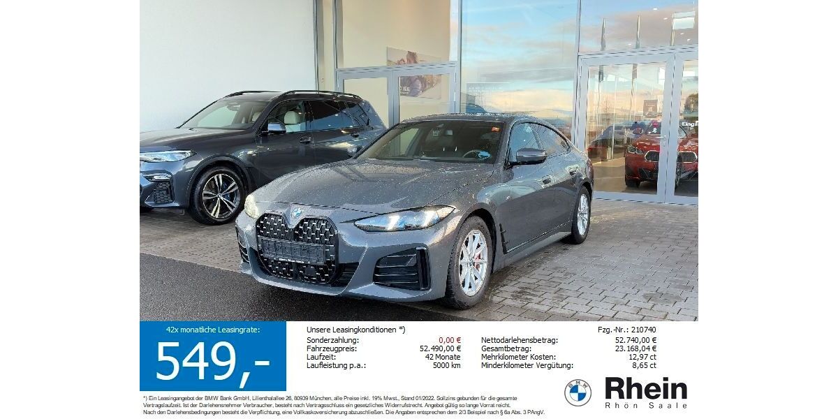 BMW 430 Gran Coupé 25.913 km 51.845 &euro; Salz 97616