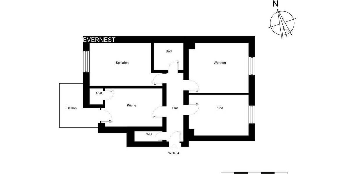 Etagenwohnung Mannheim Neckarstadt - 3 Zimmer, 80 m&sup2;, 399.000&euro; | Angebot:26695096