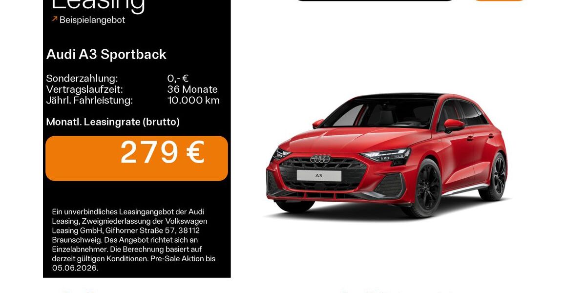 Audi A3 9.400 km 34.489 &euro; Hanau 63452