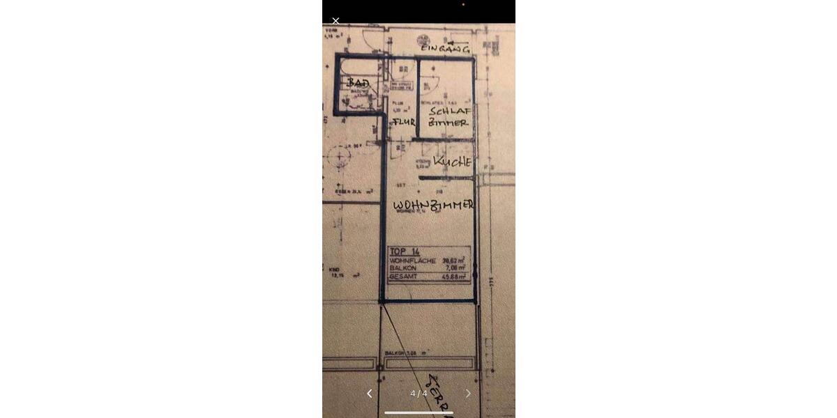 Etagenwohnung Lindau (Bodensee) - 2 Zimmer, 39 m&sup2;, 750&euro; | Angebot:26271371