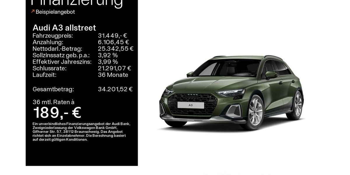 Audi A3 8.800 km 31.449 &euro; Büdingen-Düdelsheim 63654