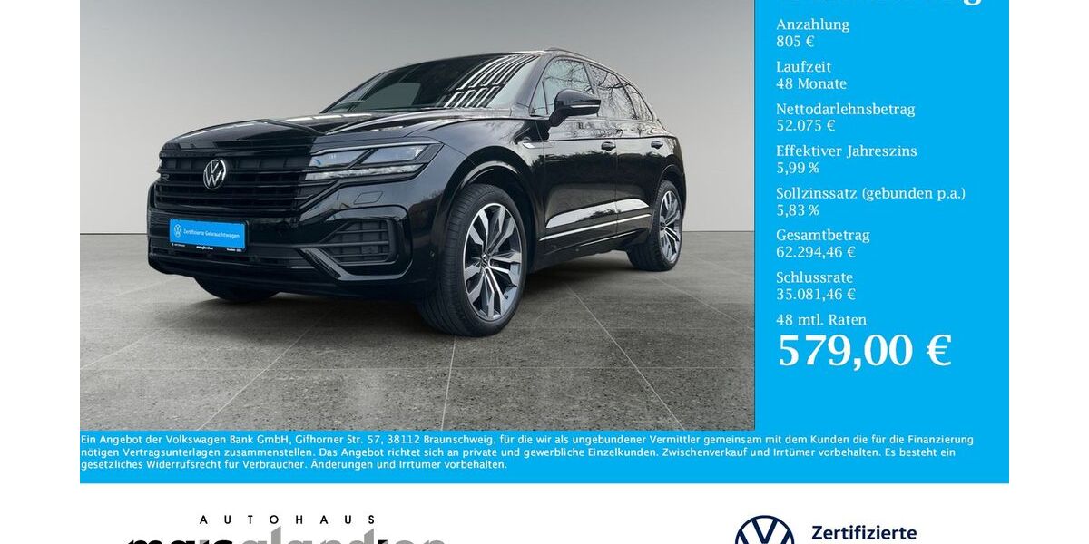VW Touareg 70.675 km 52.880 &euro; Pronsfeld 54597