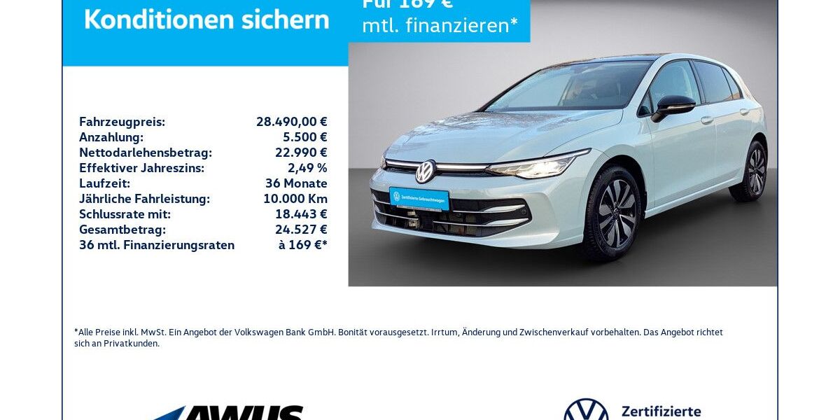 VW Golf 6.799 km 28.490 &euro; Schwerin 19057