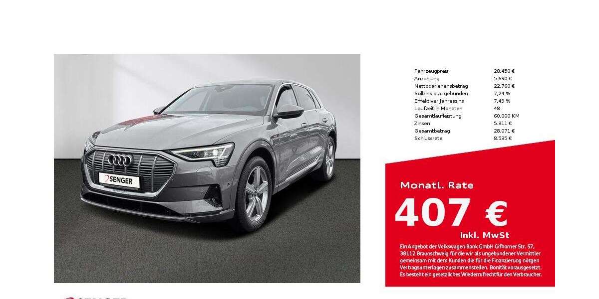 Audi e-tron 24.960 km 28.450 &euro; Lübeck 23556