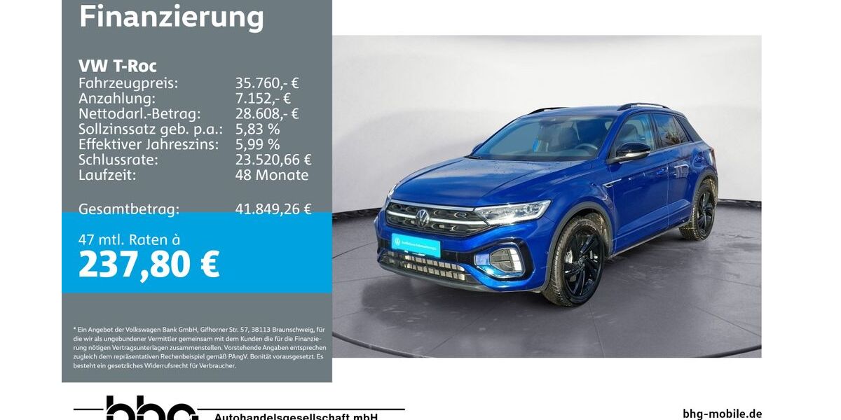 VW T-Roc 14.129 km 35.760 &euro; Rottweil 78628