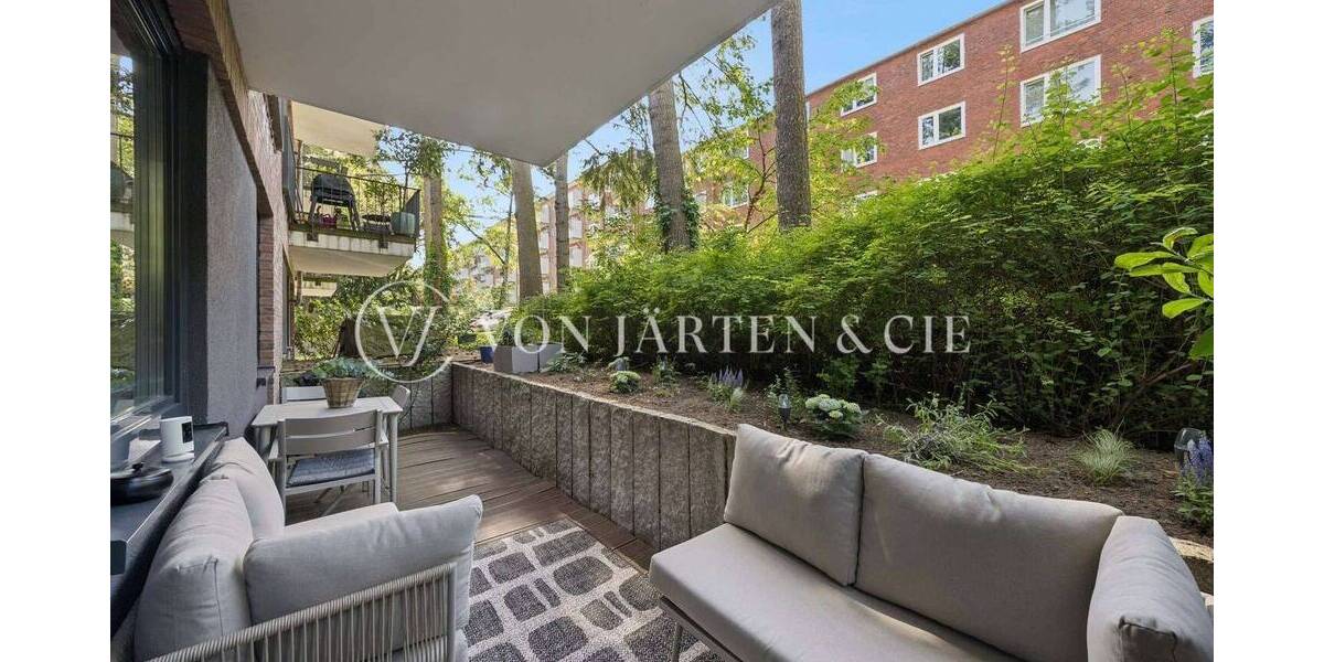 Terrassenwohnung Hamburg Winterhude - 2 Zimmer, 78 m&sup2;, 550.000&euro; | Angebot:26833775