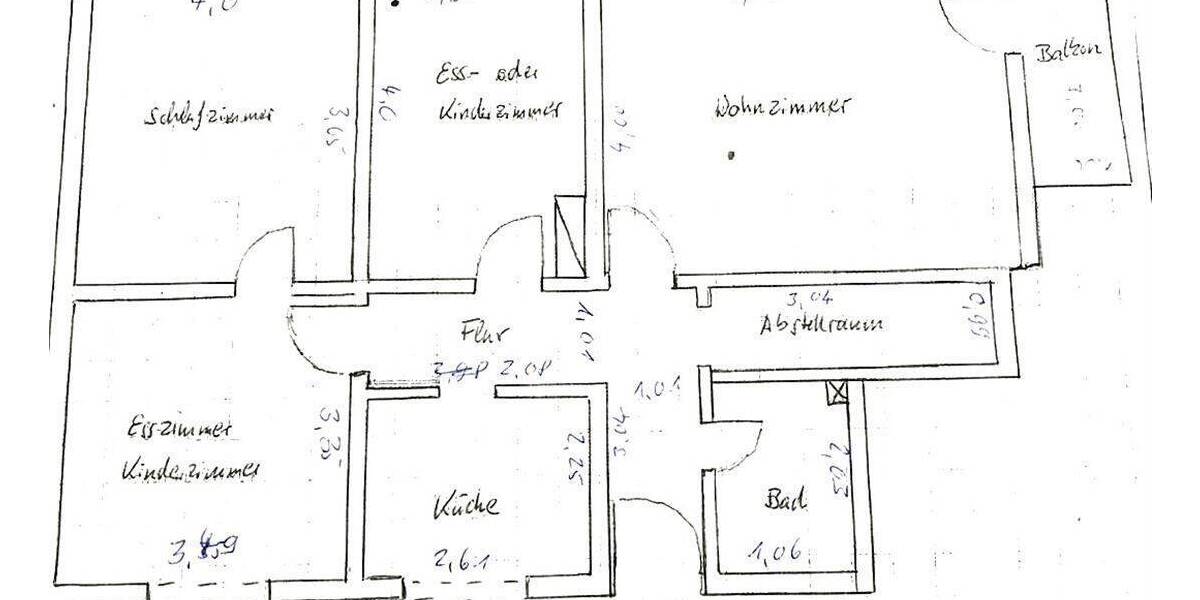 Etagenwohnung Ulm Mitte - 4 Zimmer, 80 m&sup2;, 199.000&euro; | Angebot:26858592