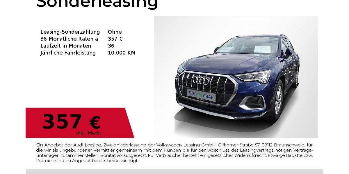 Audi Q3 19.134 km 37.595 &euro; Erlangen 91058