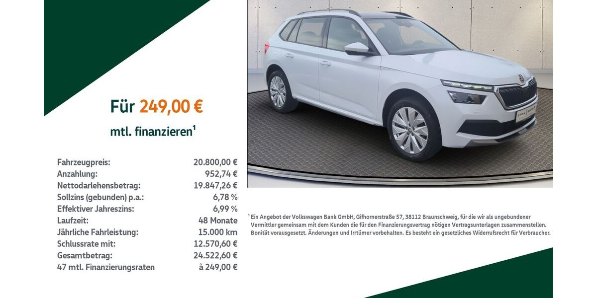 Skoda Kamiq 32.950 km 20.800 &euro; Sonneberg 96515