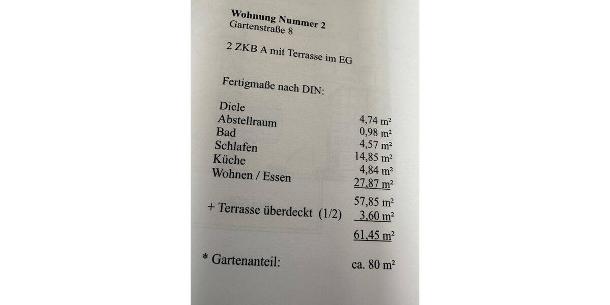 Etagenwohnung Bobingen - 2 Zimmer, 61 m&sup2;, 299.500&euro; | Angebot:26043285