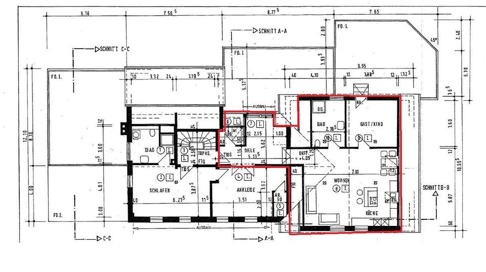 Dachgeschoßwohnung Ibbenbüren - 2 Zimmer, 65 m&sup2;, 715&euro; | Angebot:26677434