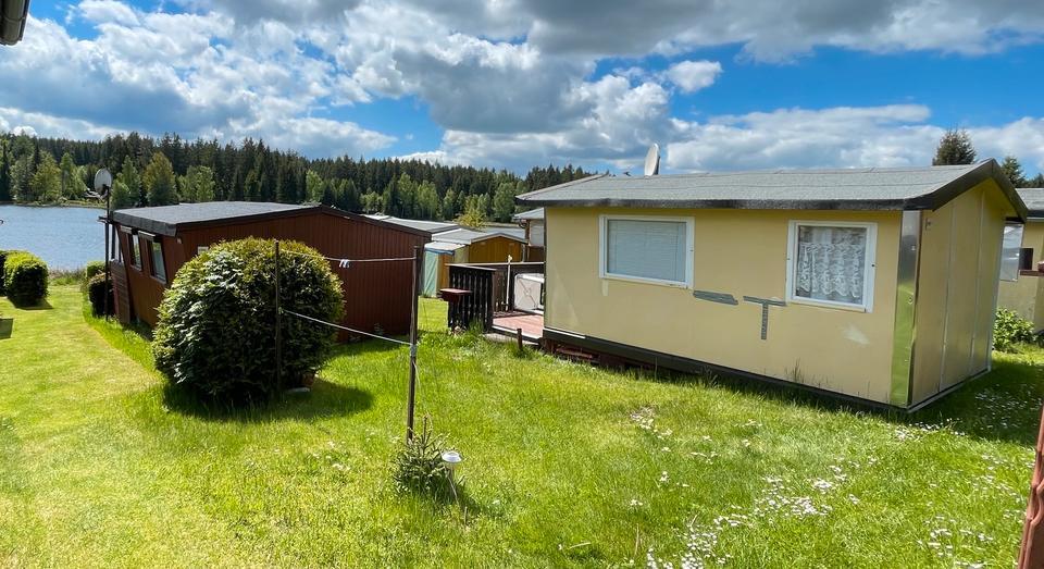 kleines Ferienhäuschen direkt am See in Geyer*Bungalow*Datsche*