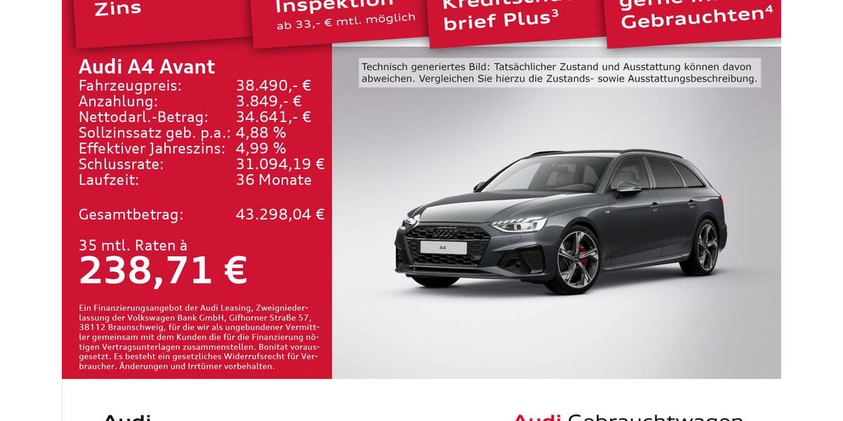 Audi A4 15.187 km 38.490 &euro; Dresden 01067
