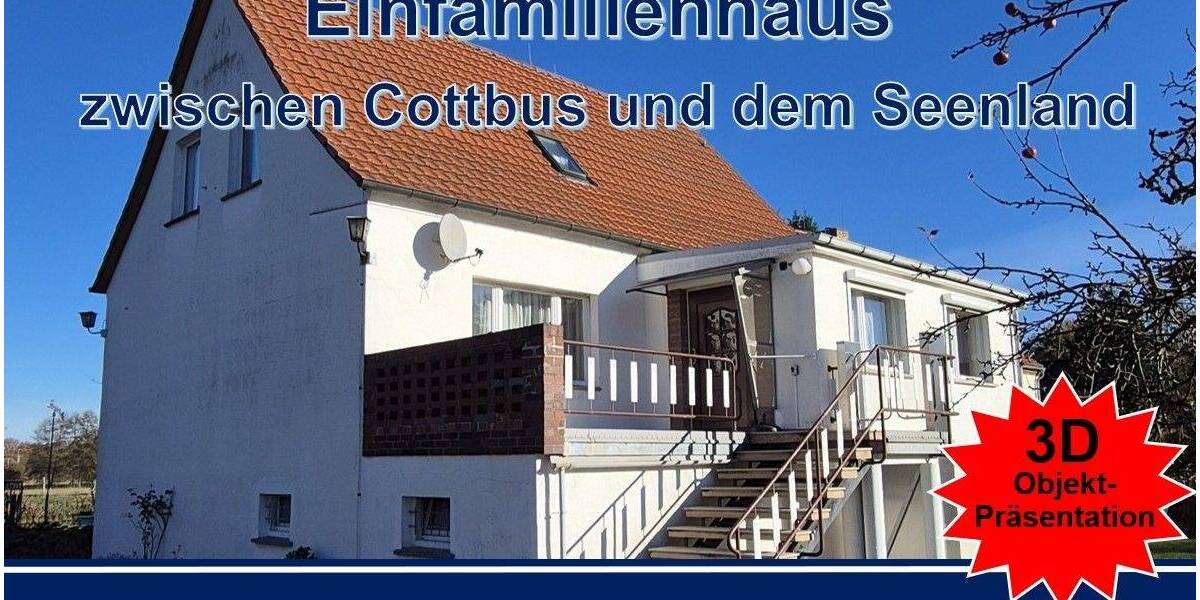 Solides Einfamilienhaus auf großem Grundstück am Stadtrand von Drebkau 6 zimmer