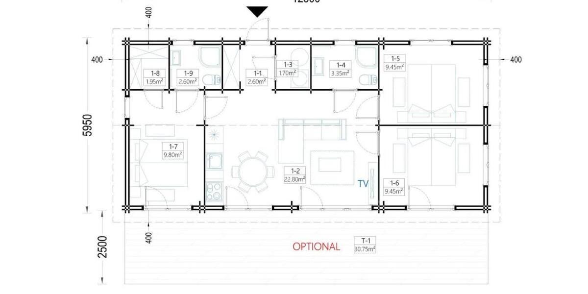 Bungalow Jünkerath - 6 Zimmer, 75 m&sup2;, 275.000&euro; | Angebot:26997464