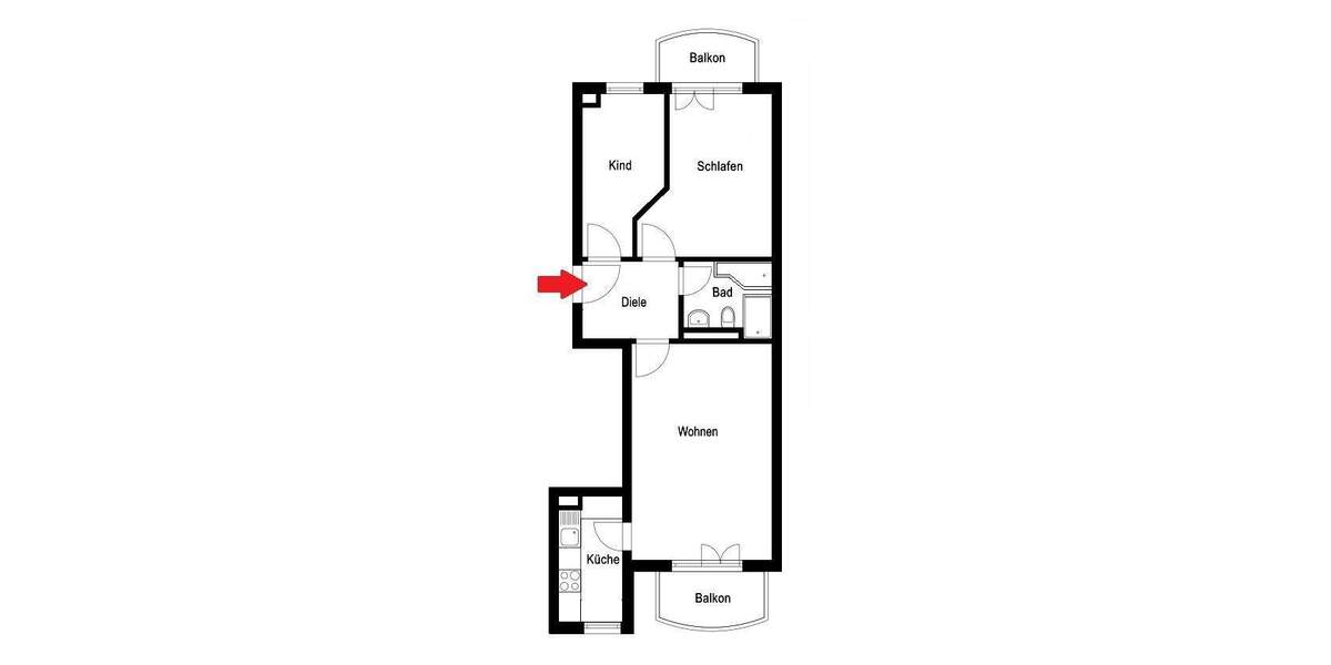 Etagenwohnung Bernau bei Berlin Bernau - 3 Zimmer, 62 m&sup2;, 269.995&euro; | Angebot:25778582