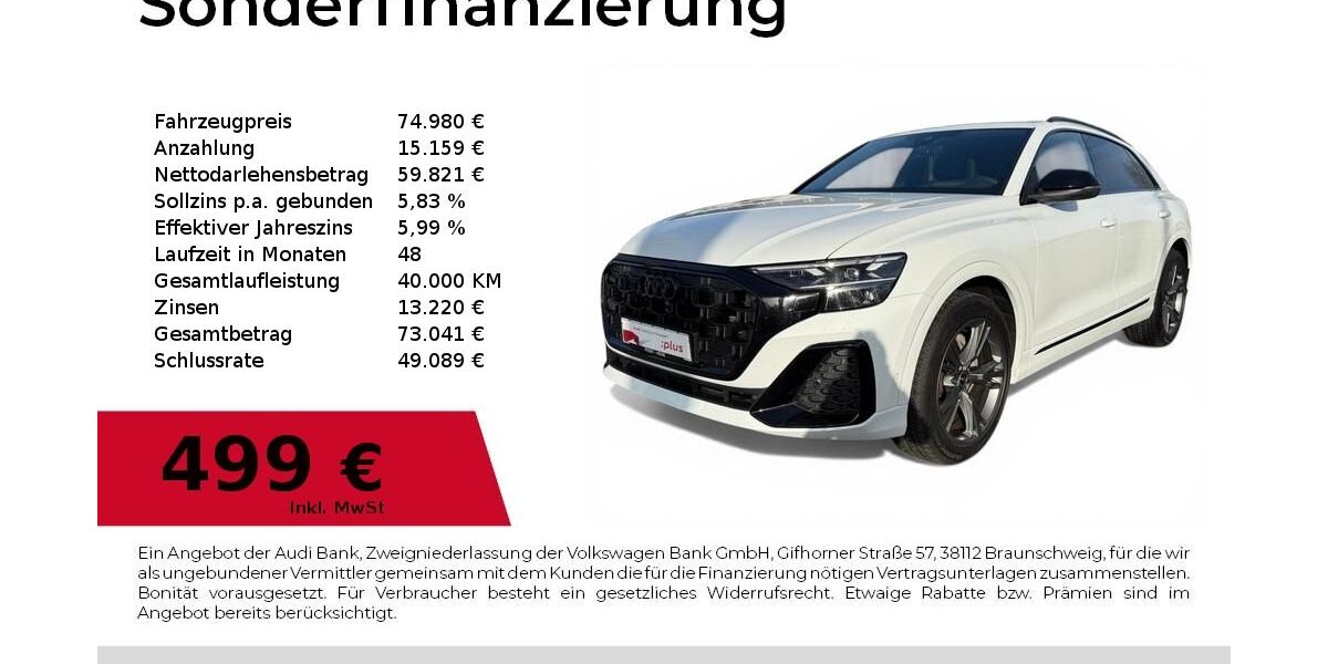 Audi Q8 19.437 km 74.980 &euro; Dessau-Roßlau 06844