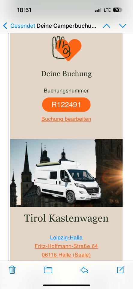 Wohnwagen, Camper Miete mit Hund und Kilometer frei