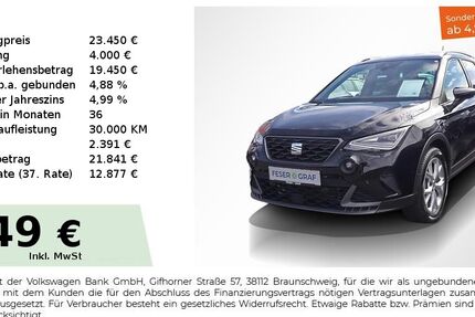 Seat Arona 23.950 km 23.450 € Lauf an der Pegnitz 91207