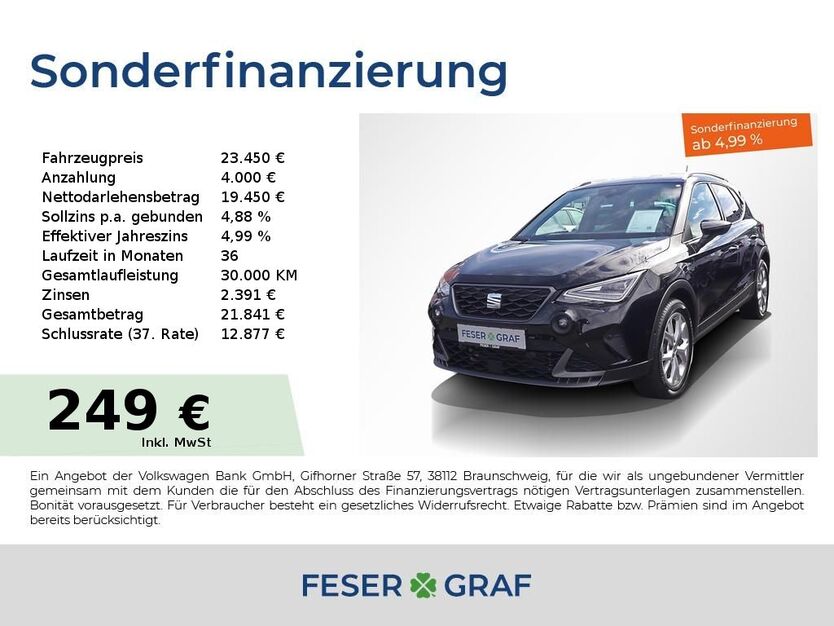 Seat Arona 23.950 km 23.450 € Lauf an der Pegnitz 91207