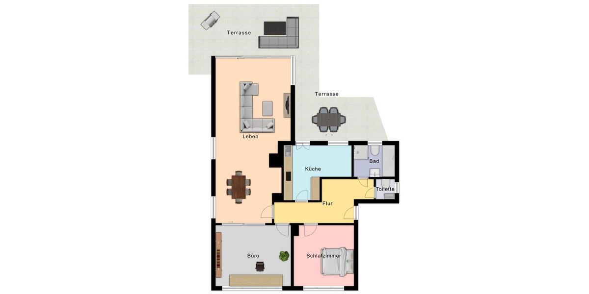 Erdgeschoßwohnung Saarlouis - 3 Zimmer, 120 m&sup2;, 1.200&euro; | Angebot:26388761