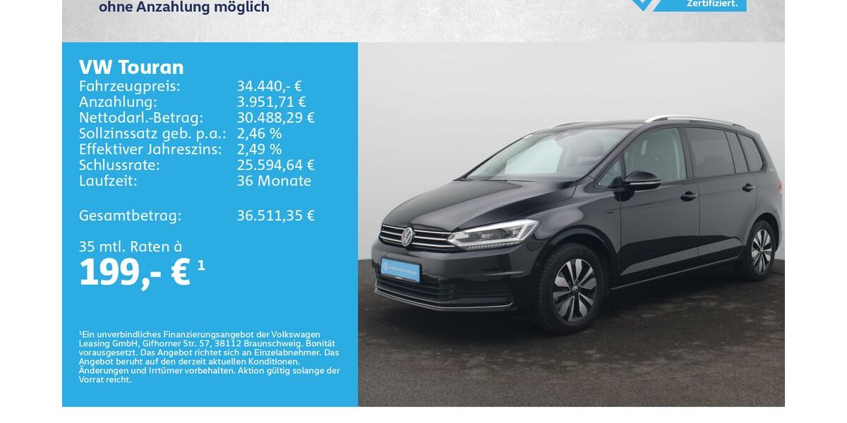VW Touran 30.500 km 33.480 &euro; Würzburg 97076