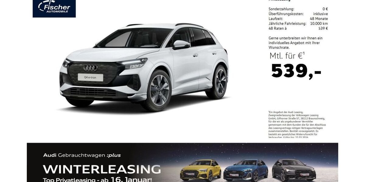 Audi Q4 e-tron 7.875 km 52.880 &euro; Neumarkt 92318