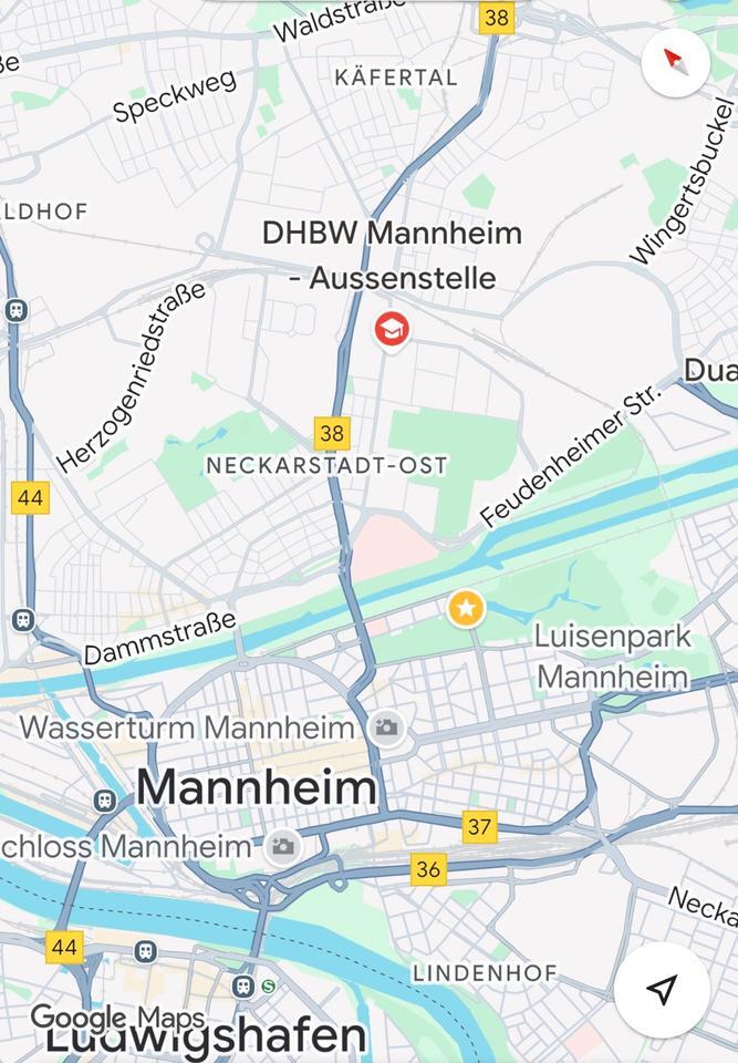 Möbliertes 1-Zimmer-Apartment Mannheim Käfertal Wohlgelegen