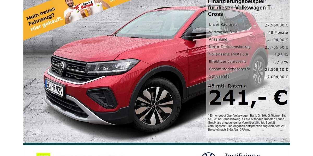 VW T-Cross 9.100 km 25.340 &euro; Leuna 06237