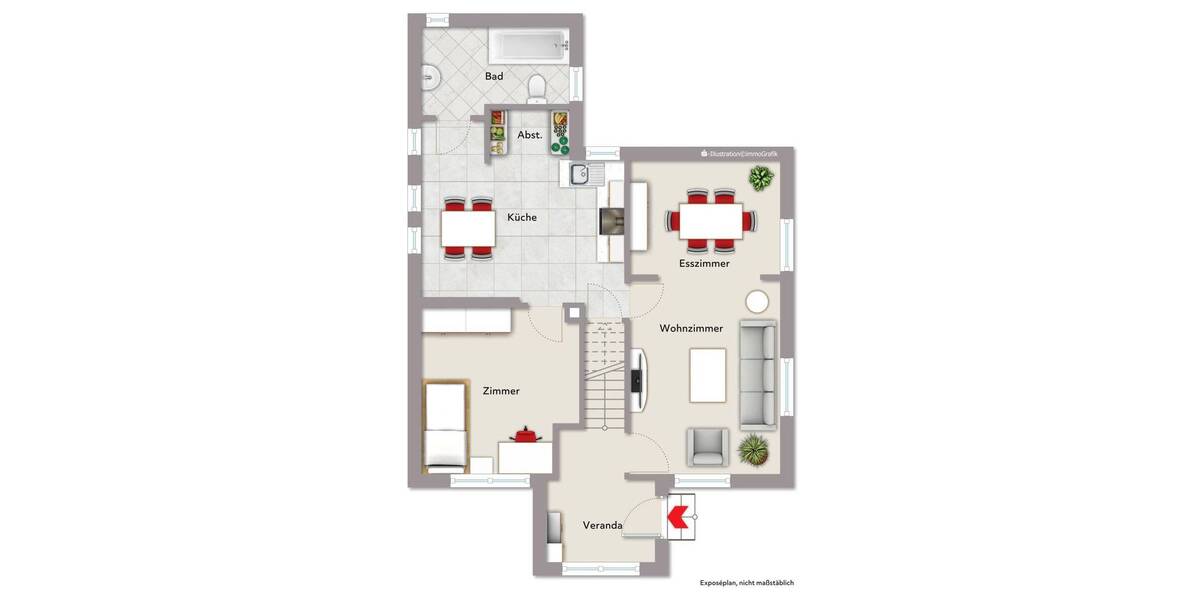 Einfamilienhaus Gütersloh Innenstadt - 4 Zimmer, 90 m&sup2;, 359.000&euro; | Angebot:26852979