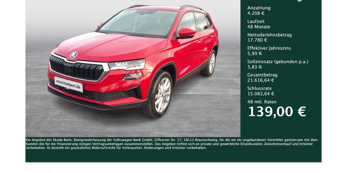 Skoda Karoq 74.270 km 21.988 &euro; Dortmund 44309