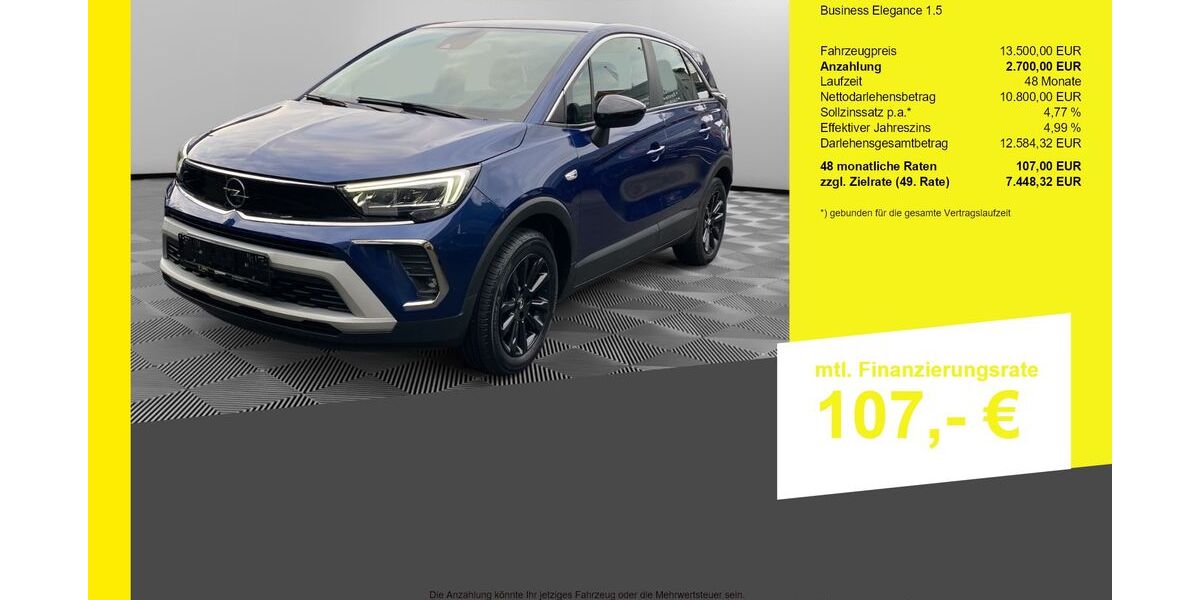 Opel Crossland (X) 102.967 km 13.499 &euro; Berlin-Französisch Buchholz 13127