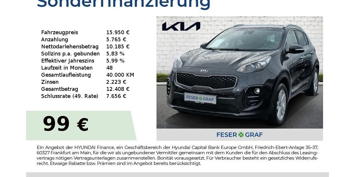 Kia Sportage 56.152 km 15.950 &euro; Roth 91154
