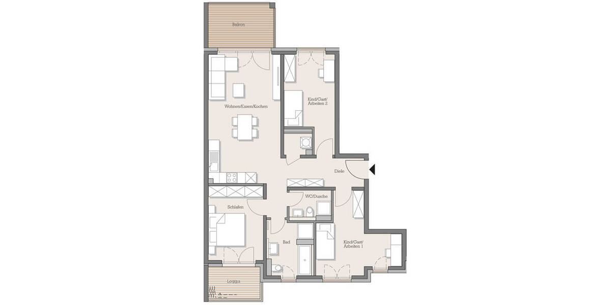 Etagenwohnung Hanau-Steinheim Steinheim - 4 Zimmer, 98 m&sup2;, 544.900&euro; | Angebot:25704339