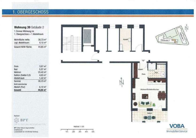 Wohnung zum Mieten in Ober-Ramstadt 470 € 38.73 m²