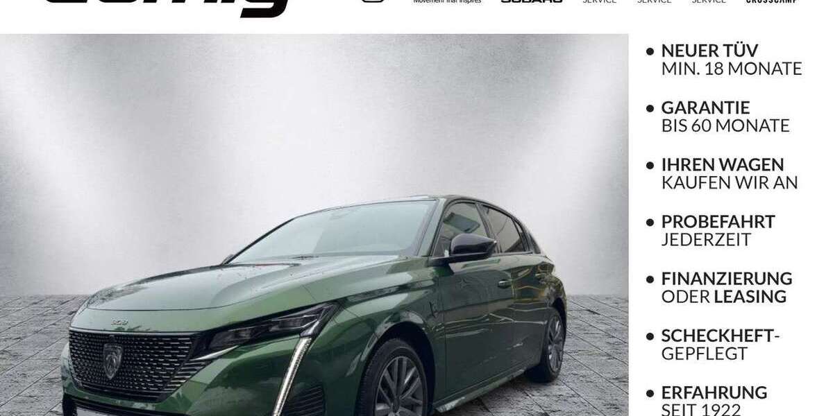 Peugeot 308 24.739 km 26.890 &euro; Hof 95030