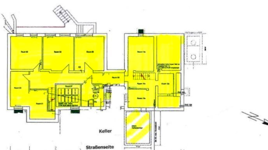 Anspruchsvolles EFH - ehem. Praxis mit Wohnhaus, Keller, Gartenhaus, GarageCarport + toller Garten!